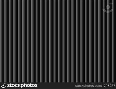Abstract vertical grey color texture on black background. Vector illustration