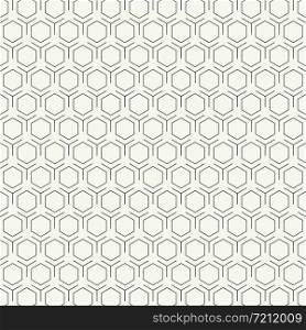 Abstract vintage black and white hexagon pattern design background. You can use for pattern design, artwork, ad, poster. illustration vector eps10