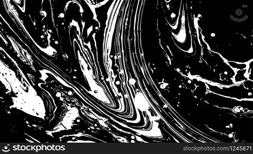 Abstract vintage marble texture in black and white as grunge background.