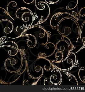 Abstract vintage seamless damask pattern. Vector Abstract vintage seamless damask pattern EPS 10