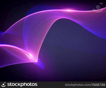 Abstract violet flame vector mesh background. Futuristic technology style. Elegant background for business presentations. Flying debris. eps10