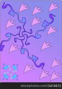 abstract violet. vector