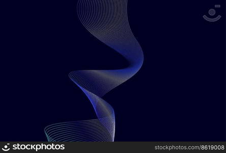 Abstract warped Diagonal Striped Background. Vector curved twisted slanting. waved lines pattern. Brand new style for your business design Vector Illustration