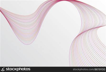 Abstract warped Diagonal Striped Background. Vector curved twisted slanting. waved lines pattern. Brand new style for your business design Vector Illustration