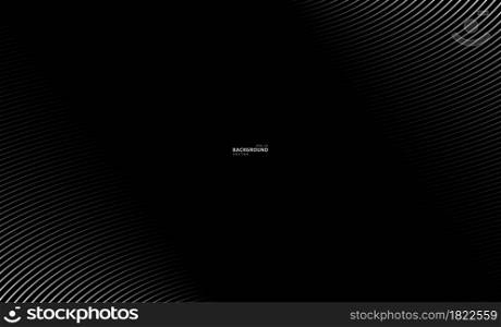 Abstract warped Diagonal Striped Background. Vector curved twisted slanting, waved lines texture. Brand new style for your business design.