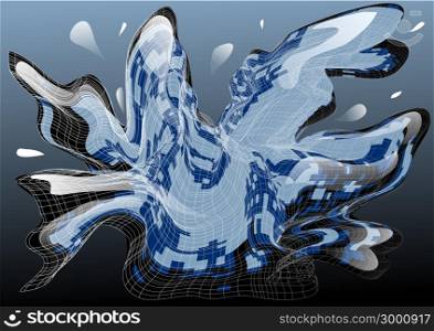 abstract water splash