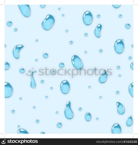 Abstract water vector seamless background with bubbles of air
