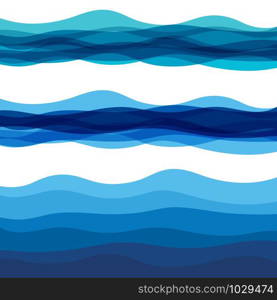 Abstract Water wave vector illustration design background