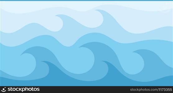 Abstract Water wave vector illustration design background
