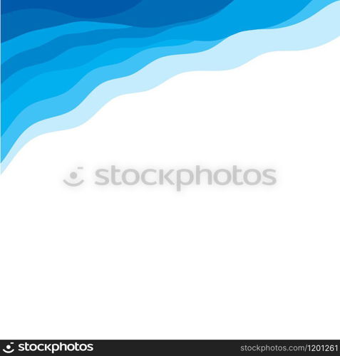 Abstract Water wave vector illustration design background