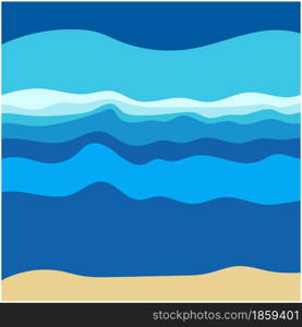 Abstract Water wave vector illustration design background