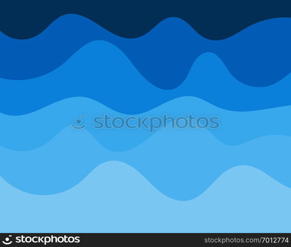 Abstract Water wave vector illustration design background