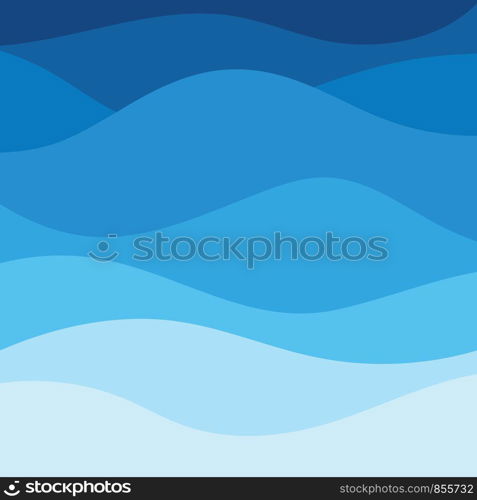 Abstract Water wave vector illustration design background