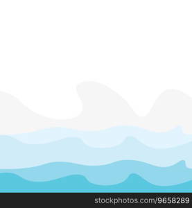 Abstract Water wave vector illustration design background