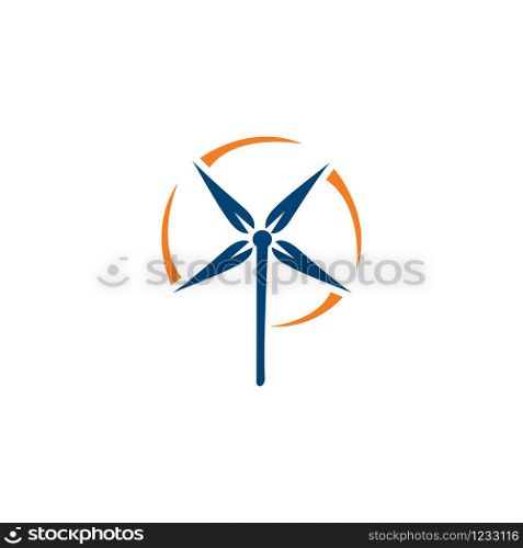 Abstract water wind spinning turbine logo design vector illustrations.