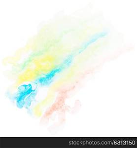 Abstract watercolor art hand paint on white background. + EPS10 vector file