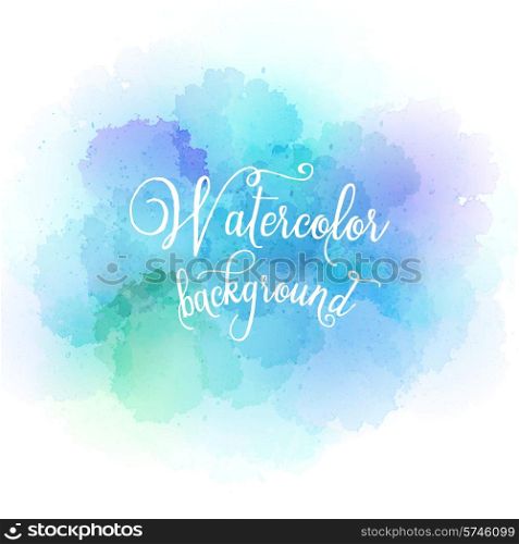 Abstract watercolor hand paint texture. Vector illustration EPS10