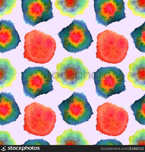Abstract watercolor seamless pattern. Vector illustration