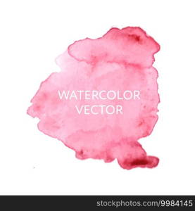 Abstract watercolor splash. Watercolor drop vector. Abstract watercolor splash. Watercolor drop vector pink