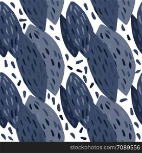 Abstract watermelon bones seamless pattern. Scandinavian style wallpaper. Freehand leaves backdrop. Design for fabric, textile print. Vector illustration. Abstract watermelon bones seamless pattern. Scandinavian style wallpaper.