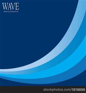 Abstract wave background illustration logo design.