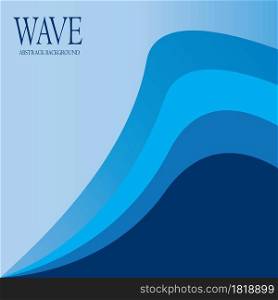 Abstract wave background illustration logo design.