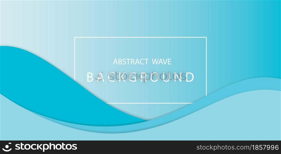 Abstract wave background template vector design