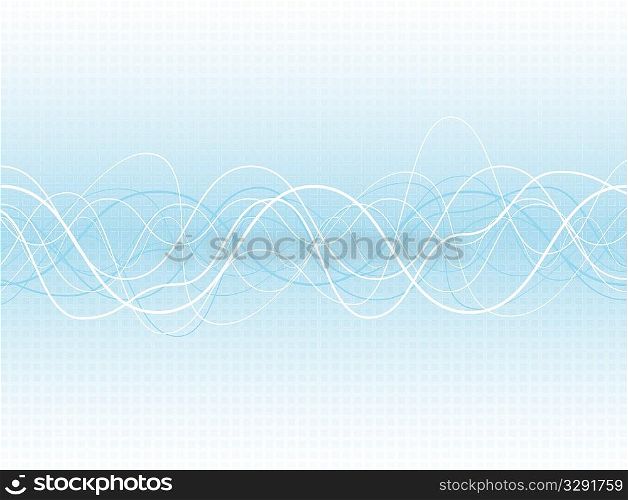 Abstract wave background with a mosaic effect