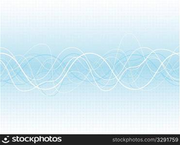 Abstract wave background with a mosaic effect