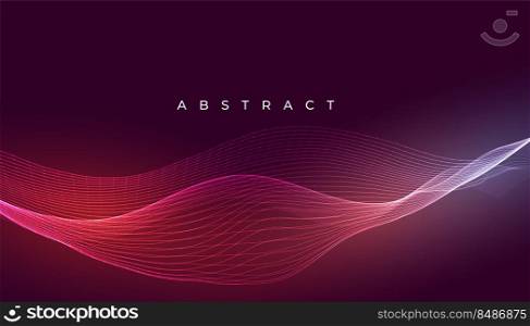 abstract wave background with light effect