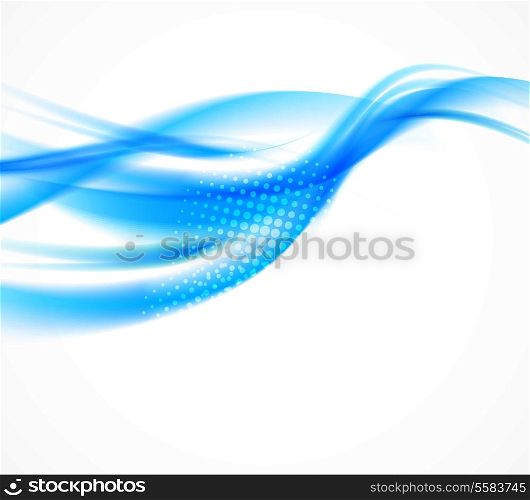 Abstract wave blue background