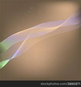 Abstract Wave Colorful Texture on Brown Background. Abstract Background