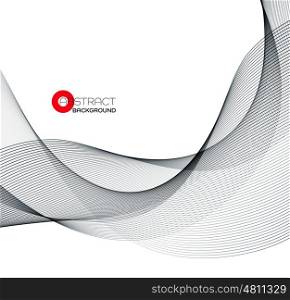 Abstract wave design element. Vector Abstract black wave design element. EPS10