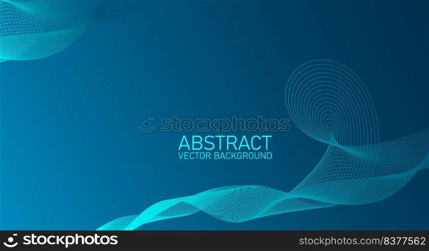 Abstract wave e≤ment for design. Stylized li≠art background. Digital frequency track equalizer. Abstract colorful li≠s vector background. Stylish color background illustration