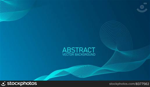 Abstract wave e≤ment for design. Stylized li≠art background. Digital frequency track equalizer. Abstract colorful li≠s vector background. Stylish color background illustration