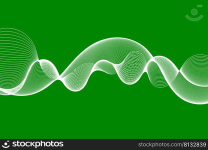 Abstract wave element for design. Digital frequency track equalizer. Stylized line art background. Vector illustration