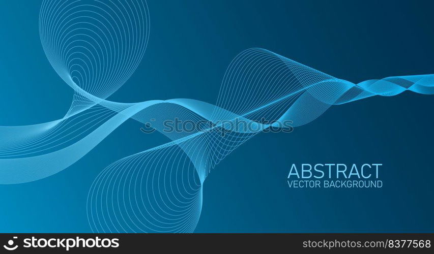 Abstract wave element for design. Stylized line art background. Digital frequency track equalizer. Abstract colorful lines vector background. Stylish color background illustration