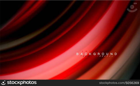 Abstract wave lines fluid rainbow style color stripes on black background. Abstract wave lines fluid rainbow style color stripes on black background. Vector artistic illustration for presentation, app wallpaper, banner or poster