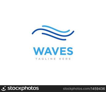 Abstract Wave Logo Design Vector