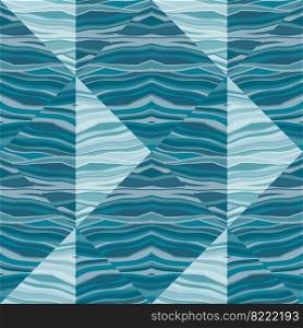 Abstract wave mosaic seamless pattern. Hand drawn stripe tile endless wallpaper. Abstract line ornament. Design for fabric, textile print, wrapping paper, cover. Vector illustration. Abstract wave mosaic seamless pattern. Hand drawn stripe tile endless wallpaper. Abstract line ornament.
