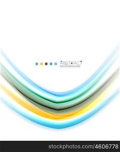 Abstract wave on white, background template