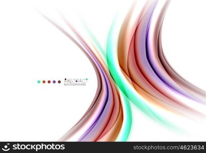 Abstract wave on white, background template