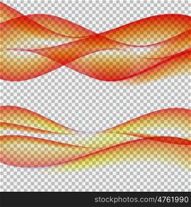 Abstract Wave Set on Transparent Background. Vector Illustration. EPS10. Abstract Wave Set on Transparent Background. Vector Illustratio