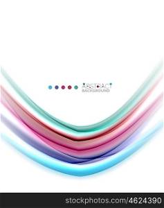 Abstract wave template. Abstract wave on white, background template