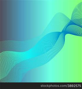 Abstract Wave Texture on Blue Green Background. Wave Background
