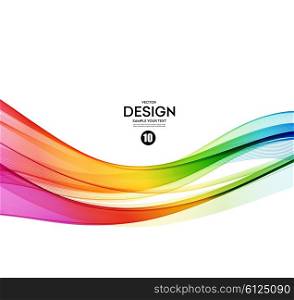 Abstract wave vector background, rainbow waved lines for brochure, website, flyer design. Spectrum wave. Rainbow color