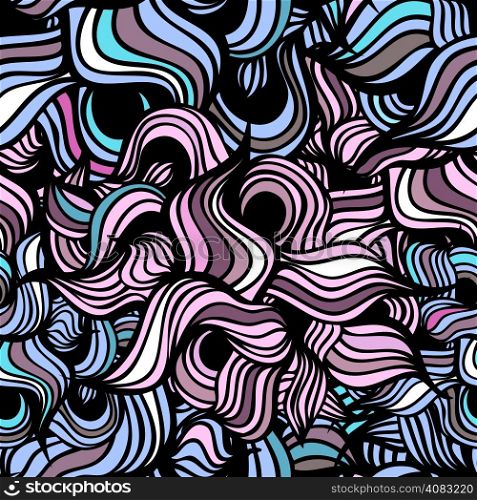 Abstract wave. Vector background. Seamlessly tiling pattern.