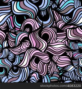 Abstract wave. Vector background. Seamlessly tiling pattern.