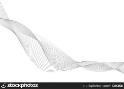Abstract wave vector element for design. Vector illustration.