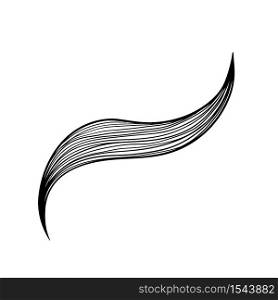 Abstract waves black and white line art decoration for wallpaper and wall art design. Use for laser cutting. Modern contour drawign object.. Abstract waves black and white line art decoration for wallpaper and wall art design. Use for laser cutting.